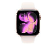 APPLE Watch Series 11 GPS 42mm Aluminiowa koperta (różowe złoto)/ Sportowy pasek (łagodny róż) - rozmiar S/M - 1362399 - zdjęcie 2